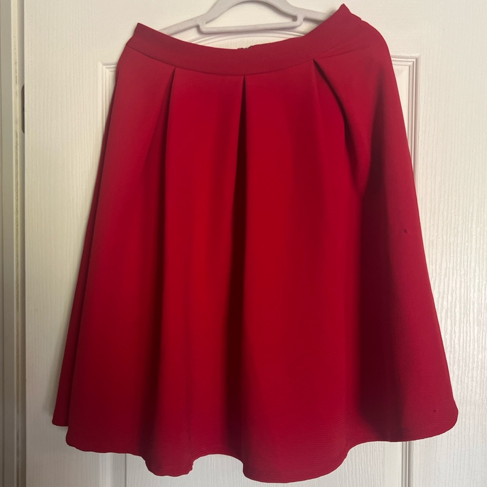 Beautiful red skirt